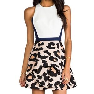 Finders Keepers Departed Animal Print Dress